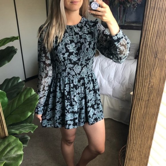 BETHANY MOTA LONG SLEEVE FLORAL ROMPER - Picture 13 of 15